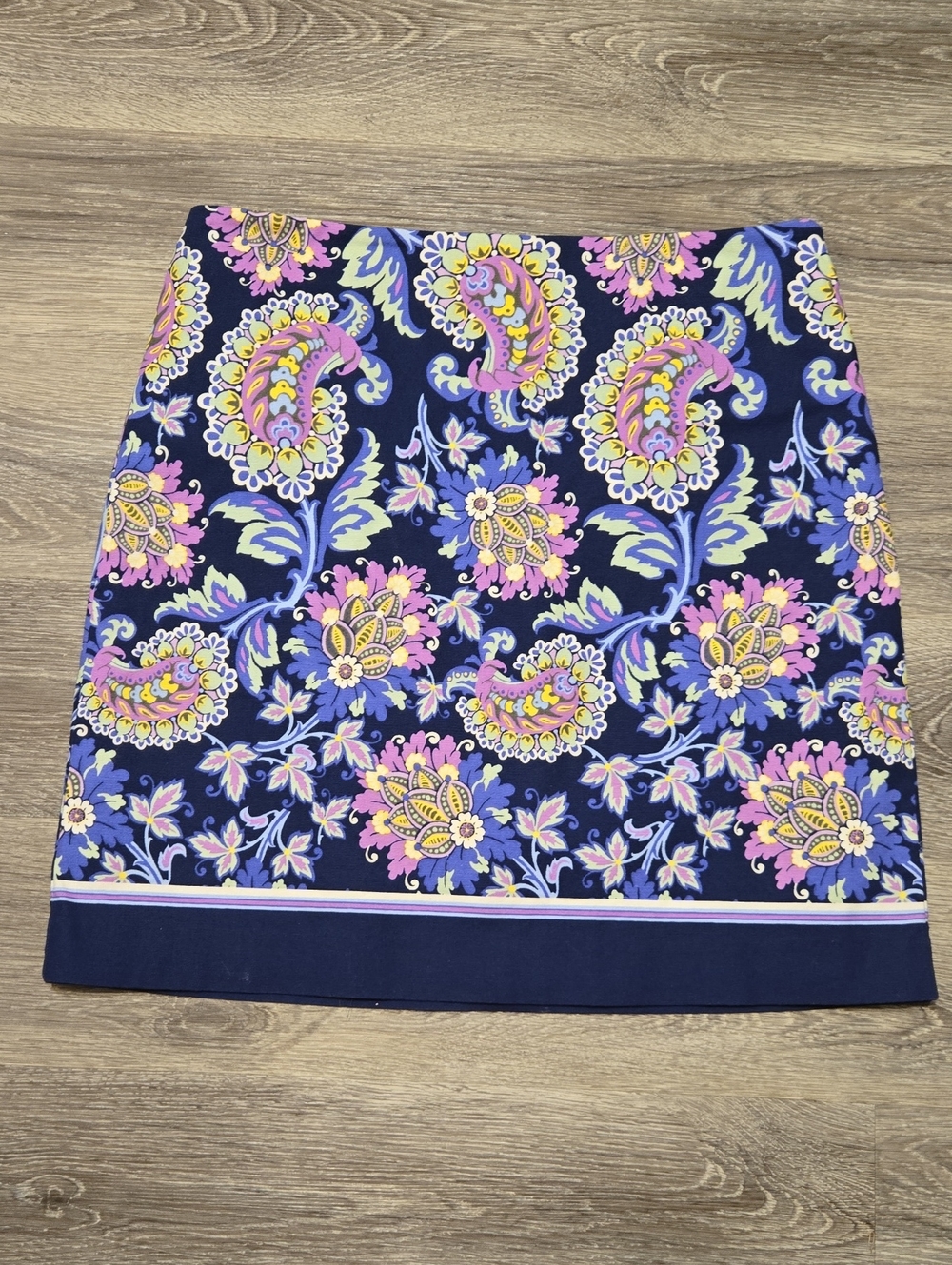 Talbots Paisley Floral Print Skirt Size 8